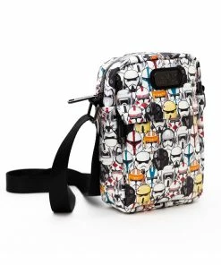 Buckle Down Exclusive Crossbody Bags Star Wars Helmets Of The Galaxy Parks Crossbody Bag - Pink A La Mode Exclusive