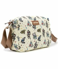 Buckle Down Exclusive Crossbody Bags Harry Potter Tattoo Houses Parks Crossbody Bag - Pink A La Mode Exclusive