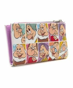 Buckle Down Exclusive Disney Snow White And The Seven Dwarfs Expressions Wallet - Pink A La Mode Exclusive Wallets