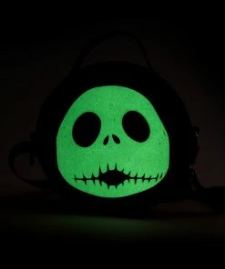 Buckle Down Exclusive Crossbody Bags Nightmare Before Christmas Jack Skellington Glow In The Dark Parks Crossbody Bag - Pink A La Mode Exclusive