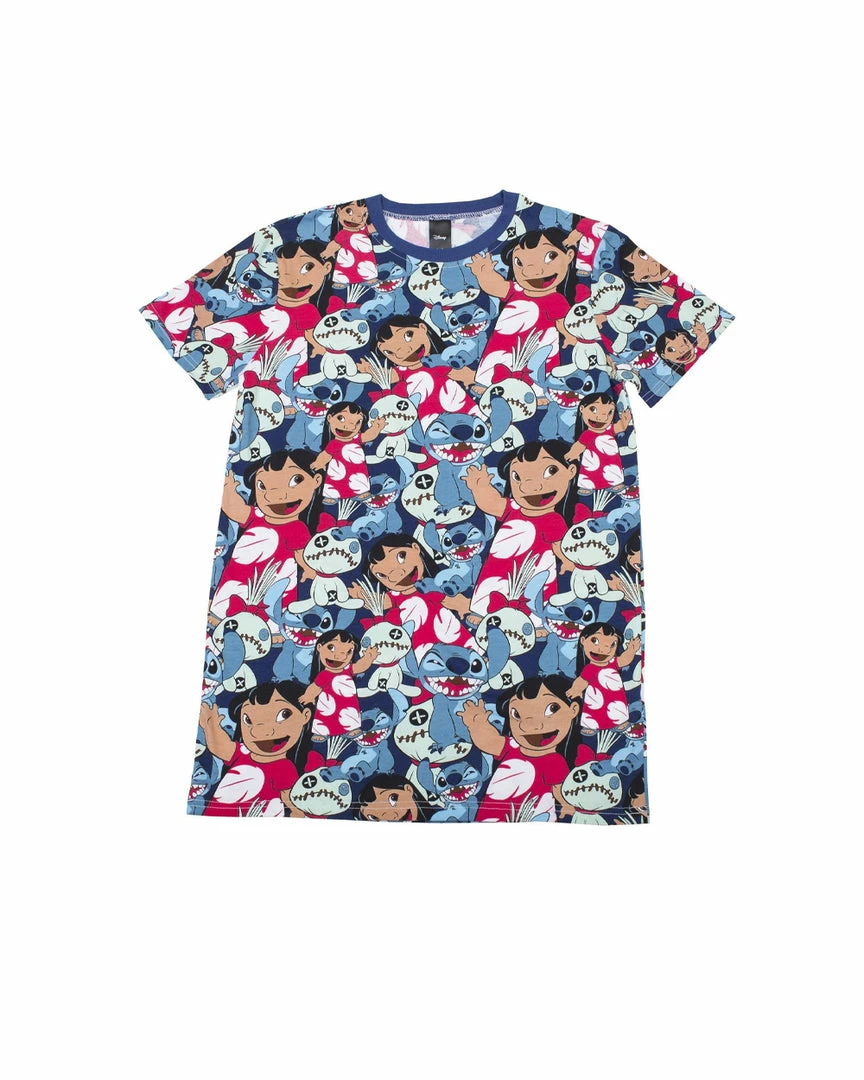Cakeworthy - Disney Lilo & Stitch AOP Unisex Tee Apparel 4 Cakeworthy - Disney Lilo & Stitch AOP Unisex Tee Apparel