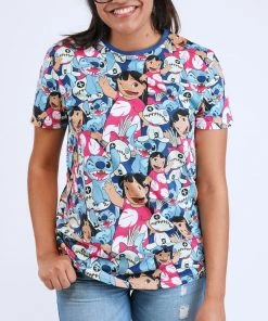 Cakeworthy - Disney Lilo & Stitch AOP Unisex Tee Apparel