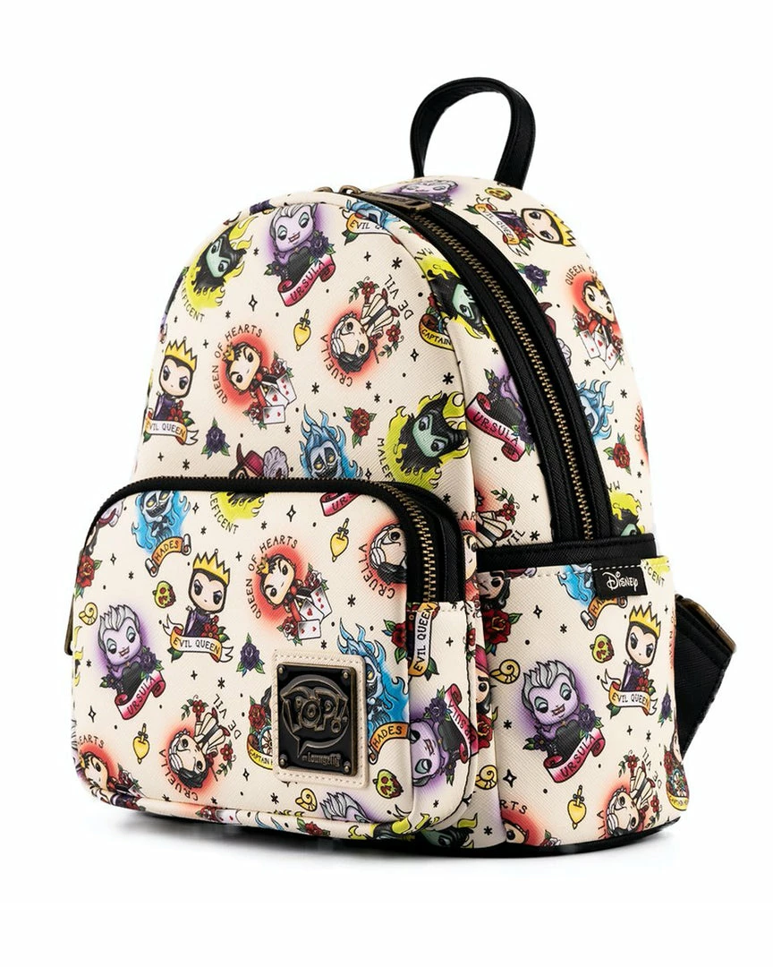 Loungefly - Disney Villains Tattoo AOP Mini Backpack 4 Loungefly - Disney Villains Tattoo AOP Mini Backpack