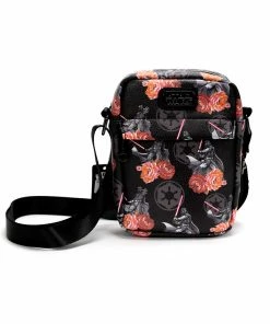 Buckle Down Exclusive Star Wars Darth Vader Floral Parks Crossbody Bag - Pink A La Mode Exclusive