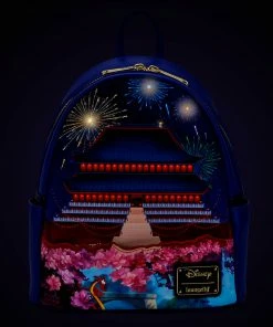 Loungefly - Disney Castle Series Mulan Light-up Mini Backpack