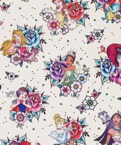 Loungefly - Disney Princess Tattoo AOP Mini Backpack