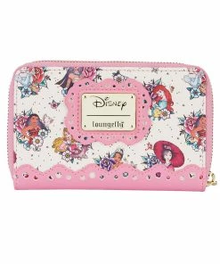 Loungefly - Disney Princess Tattoo AOP Ziparound Wallet