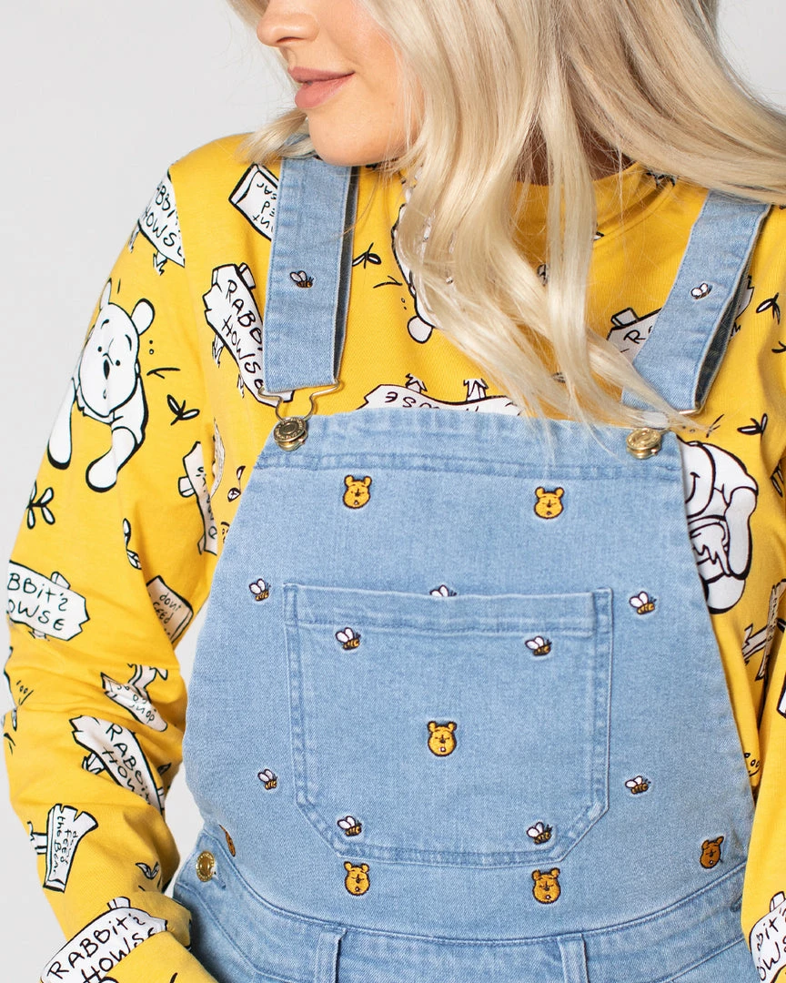 Apparel Cakeworthy - Disney Winnie The Pooh Overall Shorts 4 Apparel Cakeworthy - Disney Winnie The Pooh Overall Shorts