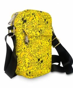Buckle Down Stock Disney Mickey Mouse Doodles Park Crossbody Bag
