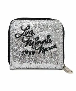 Buckle Down Stock Disney Minnie Mouse Glitter Ziparound Wallet