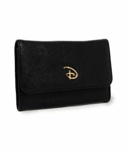 Buckle Down Stock Disney Signature D Gold Fold Over Wallet