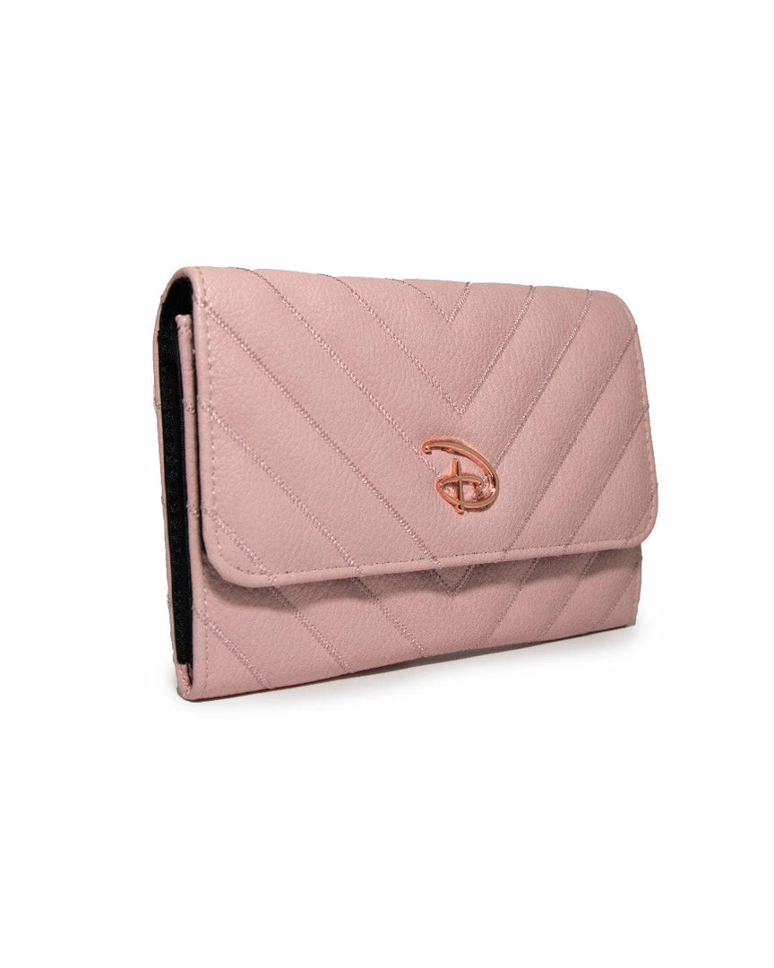 Buckle Down Stock Disney Signature D Rose Gold Fold Over Wallet Wallets 4 Buckle Down Stock Disney Signature D Rose Gold Fold Over Wallet Wallets