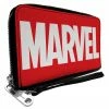 Buckle Down Wallets Marvel Brick Logo Zip Around Wallet