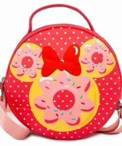 Buckle Down Stock Disney Minnie Mouse Donut Circle Park Crossbody Bag Crossbody Bags