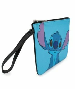 Buckle Down Stock Wallets Disney Stitch Blue Single Pocket Wallet Wristlet