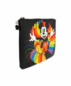 Buckle Down Stock Disney Mickey Rainbow #2 Single Pocket Wallet Wristlet Wallets