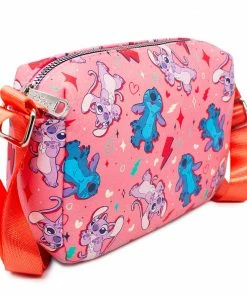 Buckle Down Stock Crossbody Bags Disney Lilo And Stitch Angel And Stitch Horizontal Park Crossbody Bag
