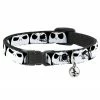 Buckle Down Pets The Nightmare Before Christmas Jack Skellington Expressions Breakaway Cat Collar W/ Bell
