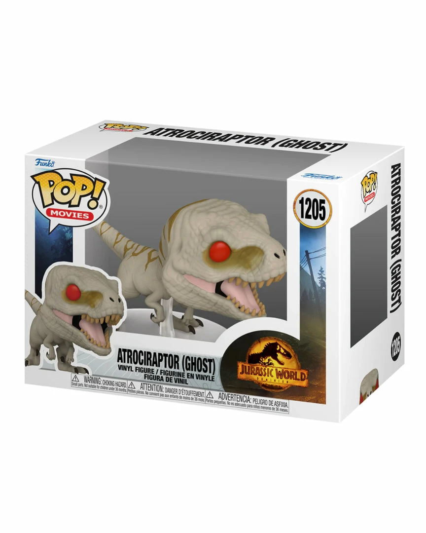Funko POP! Funko POP - Jurassic World Dominion Atrociraptor (Ghost) #1205 4 Funko POP! Funko POP - Jurassic World Dominion Atrociraptor (Ghost) #1205
