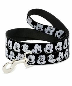 Buckle Down Pets Disney Mickey Mouse Expressions 4' Dog Leash