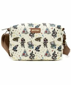 Buckle Down Exclusive Crossbody Bags Harry Potter Tattoo Houses Parks Crossbody Bag - Pink A La Mode Exclusive