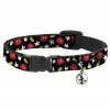 Buckle Down Pets Disney Mickey Mouse Breakaway Cat Collar W/ Bell