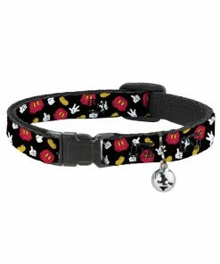 Buckle Down Pets Disney Mickey Mouse Breakaway Cat Collar W/ Bell