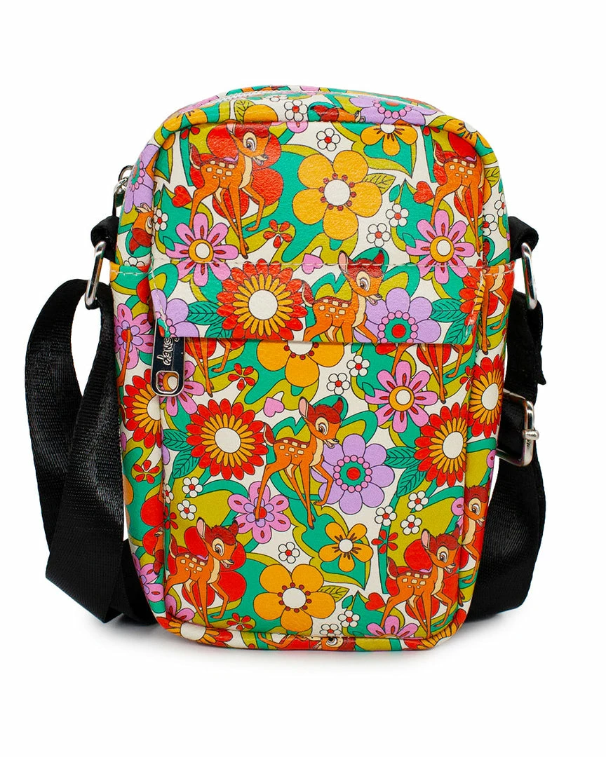 Buckle Down Stock Disney Bambi 70's Florals Park Bag Crossbody Bags 3 Buckle Down Stock Disney Bambi 70's Florals Park Bag Crossbody Bags