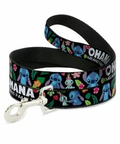 Buckle Down Pets Disney Lilo And Stitch Ohana Means Family 4' Dog Leash