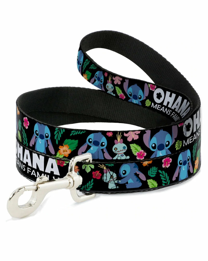 Buckle Down Pets Disney Lilo And Stitch Ohana Means Family 4' Dog Leash 3 Buckle Down Pets Disney Lilo And Stitch Ohana Means Family 4' Dog Leash
