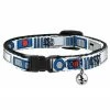 Buckle Down Pets Star Wars R2D2 Breakaway Cat Collar W/ Bell