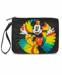 Buckle Down Stock Disney Mickey Rainbow Single Pocket Wallet Wristlet