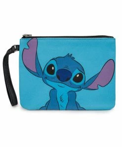 Buckle Down Stock Wallets Disney Stitch Blue Single Pocket Wallet Wristlet