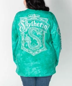 Cakeworthy - Harry Potter Slytherin Long Sleeve Tie Dye Tee Apparel