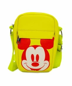 Buckle Down Stock Disney Mickey Mouse Smiling Holiday Park Bag Crossbody Bags