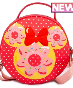 Buckle Down Stock Disney Minnie Mouse Donut Circle Park Crossbody Bag Crossbody Bags